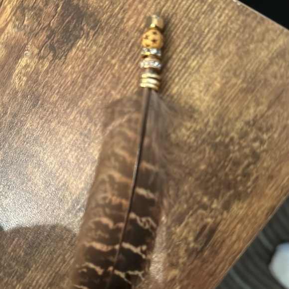 Hat feathers, gifts, decor feathers, western feathers, rhinestones, pearls - Picture 4 of 8